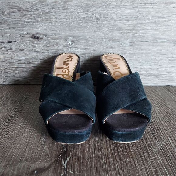 Sam Edelman Women's Jayne Suede Platform High-Heel Slide Sandals Size 5.5 - Picture 2 of 9